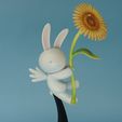 wish-bunny2.jpg Clamp Wish bunny with flower anime manga