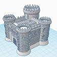 2.png Бесплатный STL файл Middle Eastern Castle - Age Of Empires 2・Модель 3D-принтера для загрузки