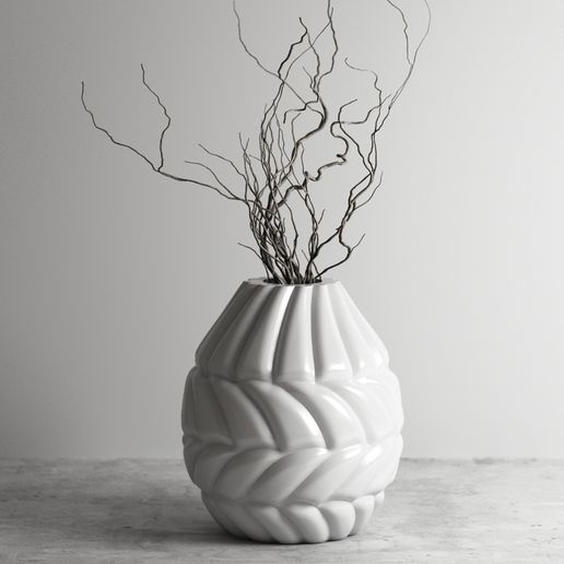 3D Printable Vase - Flower Pot / Planter g177
