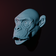 5.png monkey wall mask (no supports, easy print)