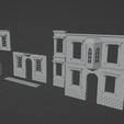5.png European house facade with bay window 1/35 scale