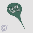 T. Mariposa1D_Render.png Pack of decorative garden toppers - Silhouette and line drawings