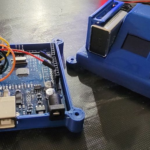 Descargar archivo STL gratis Arduino Uno R3 Case with OLED Screen and ...