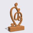 Shapr-Image-2024-01-13-153533.png Family love, ring of love silhouettes, Parents and Child Sculpture, Father, Mother Love statue, Family Love Figurine, Mother's Day gift, anniversary gift