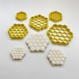 IMG-1812.jpg STL-Datei HONEYCOMB COOKIE CUTTERS SET - 5 Größen・3D-druckbare Vorlage zum herunterladen