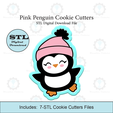 Etsy-Listing-Template-STL.png Pink Penguin Cookie Cutter | STL File