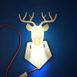 IMG_0678.JPG STL file Deer Lamp・3D printable model to download
