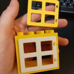 N0LvX2VwQi2RNmlss-qf9g.jpg Free STL file Door for brick duplo・3D printing design to download