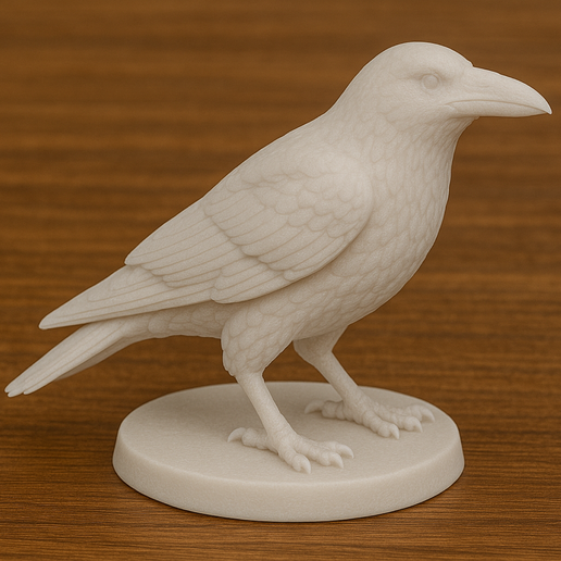 🐦 Common Raven・ STL File for 3D printing・Cults
