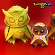 IMG_8035.jpeg FANTASTICRAFT3D - Mystic Owl flexi- Fantasy, Mystical, Wizard, D&D