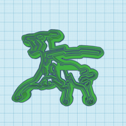 718-Zygarde-10.png STL file Pokemon: Zygarde Cookie Cutters・3D printer design to download, dragconiacreations