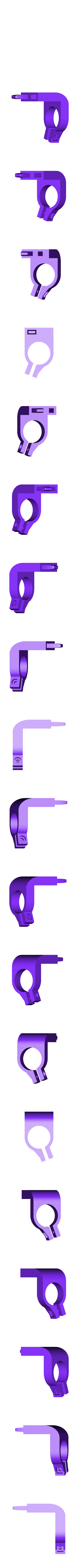 Base Half 2 Square Nut.STL HC -SR04 Fully Articulating Enclosure - Ultrasonic Sensor Mount