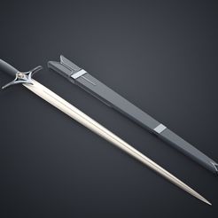 Galadriel_Sword-3Demon.jpg 3D-Datei Galadriels Schwert und Scheide - Ringe der Macht・3D-druckbares Modell zum Herunterladen