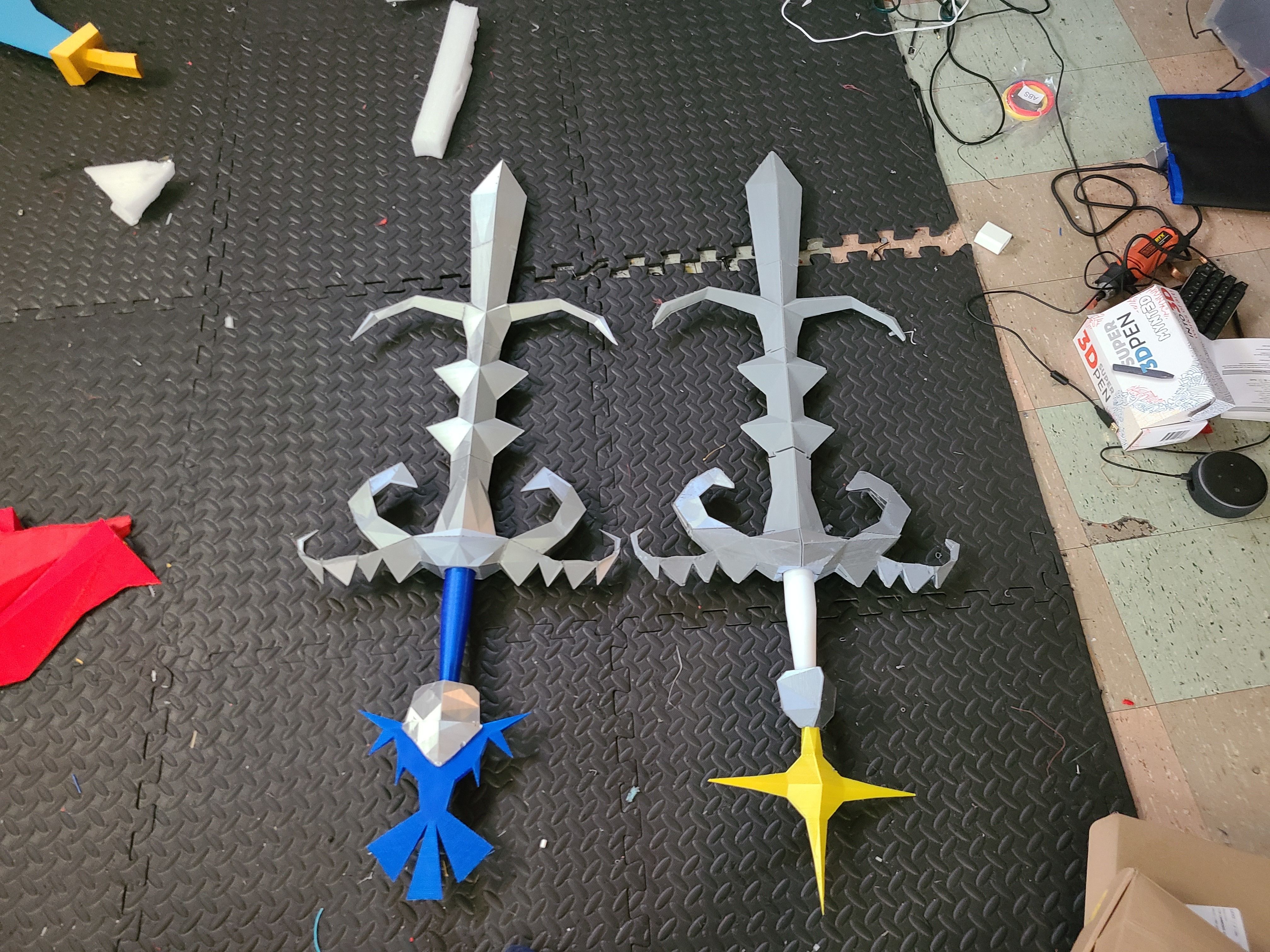 Descargar archivo OBJ Runescape Godsword Life Sized + Keychains OSRS