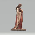 O4.png Maria Magdalena Statue mit Alabasterkrug STL - Biblische Figur 3D-Druck Modell