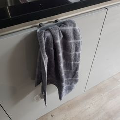 20180911_165854.jpg Free STL file Kitchen Hanging Towel holder・3D print object to download