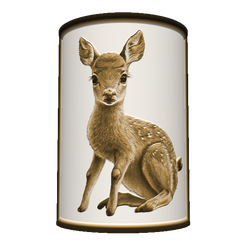 8a.png Lithopane - Forest Babies - deer 8