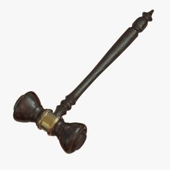 KeyShot-Render-1.jpg Gavel (Judge's Hammer)