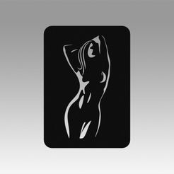 1.jpg Archivo STL Logotipo de la chica・Modelo de impresora 3D para descargar, Dufe