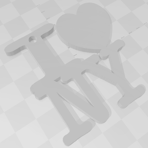 I love NY - 3D model önizlemesi