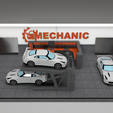 1.png mechanic garage diorama | diecast | 1:64 1/64 | HOTWHEELS | RC cars