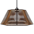 Modelo-18-Marrom-3.png CEILING LIGHT LAMP 3D PRINT AND LASER CUT FILES MODEL 18