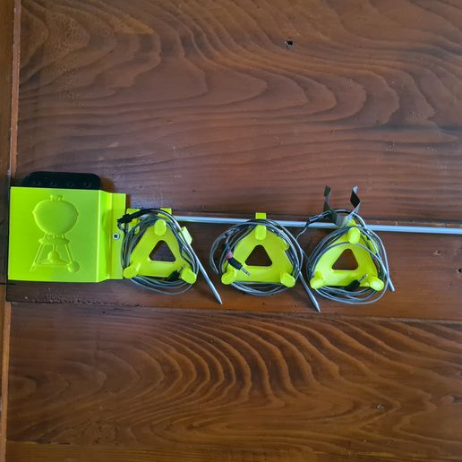 Support for barbecue probes and weber connect 3D model