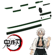 Sin título-1.png katana de Sanemi Shinazugawa de Kimetsu no Yaiba / Demon Slayer