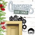 045a.jpg 🎅 Christmas door corners vol. 5 💸 Multipack of 8 models 💸 (santa, decoration, decorative, home, wall decoration, winter) - by AM-MEDIA