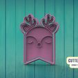 Ciervo-M4.jpg Deer Label Deer Label Cookie cutter M4
