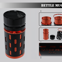 14.png STL file BATTLE MUG FOX・3D printing design to download, Fox1606