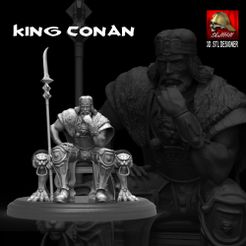 PORTADA.jpg Archivo 3D king Conan・Modelo para descargar e imprimir en 3D, SKULLHILL