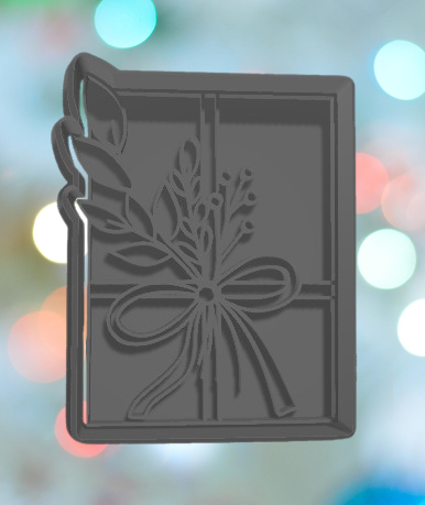 🎄 Christmas Package With Greenery Cookie Cutter・ STL File for 3D ...