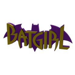 1.png Fichier STL LOGO/SIGNE MULTICOLORE 3D - Batgirl・Modèle à télécharger et à imprimer en 3D