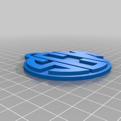 Santa Cruz Mountains Monogram Pendant 3D model
