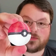 painted.png Бесплатный STL файл Simple Pokeball Hanger・Идея 3D-печати для скачивания