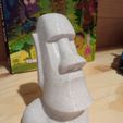 Moai-Statue - kein Überhang