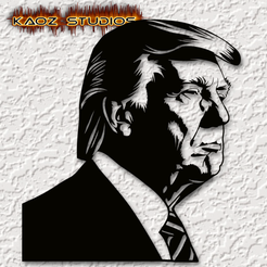 project_20231002_2230274-01-1.png STL file Donald Trump wall art President Donald Trump wall decor MAGA・3D printing template to download