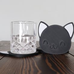20240326140257__MG_0745.jpg Cute Cat Coaster• Kitten DRINK ACCESSORY