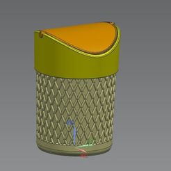 doese_880_B001.jpg STL file TABLE WASTE GARBAGE CAN IN NOBLE SPIRAL DESIGN・3D printer model to download, Phils_Creations