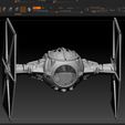 ScreenShot160.jpg Star Wars .stl Tie Fighter and Spare Parts .3D action figure .OBJ Kenner style.