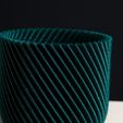 spiral_cylinder_planter_pot_vase_mode_slimprint.jpg Spiral Cylinder Plant pot, Vase Mode & Shelled