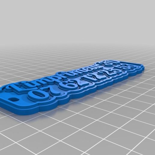 Porte clés L'imprimeur3D 3D model