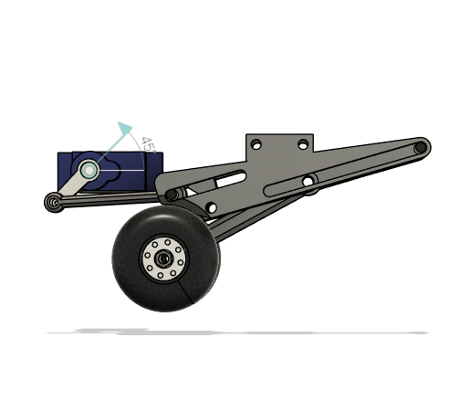 Park Flyer Main Gear Retract 3D model