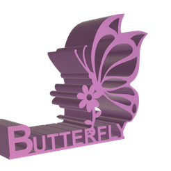 Butterfly_PS.png Butterfly Phone Stand - Instant Download - No Supports Needed