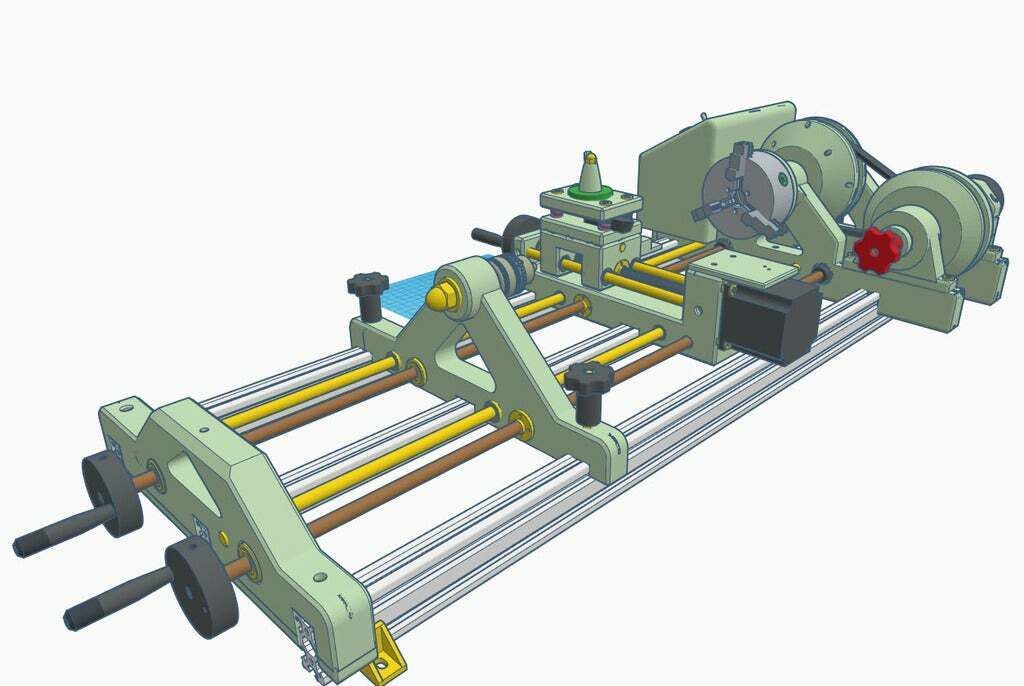2.jpg STL file CNC Lathe 450mm "Iron worm"・3D printable model to download, francescangelif