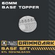 60mm-Base-Topper.jpg Archivo 3D Colección Base Grimmdark・Plan para descargar y imprimir en 3D
