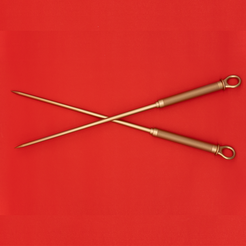 yor-1.png 3D file Yor's Gold Needles (Spy x Family)・3D printing idea to download