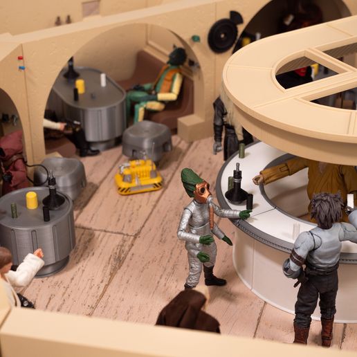 P1200580.jpg Mos Eisley Cantina - Star Wars Diorama für die Schwarze Serie & Vintage Collection