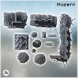 4.jpg Set of ruins with wall sections, windows, and debris (1) - Modern WW2 WW1 World War Diaroma Wargaming RPG Mini Hobby